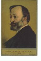 GOTTFRIED KELLER 1872; Bundesfeier-Postkarte 1919