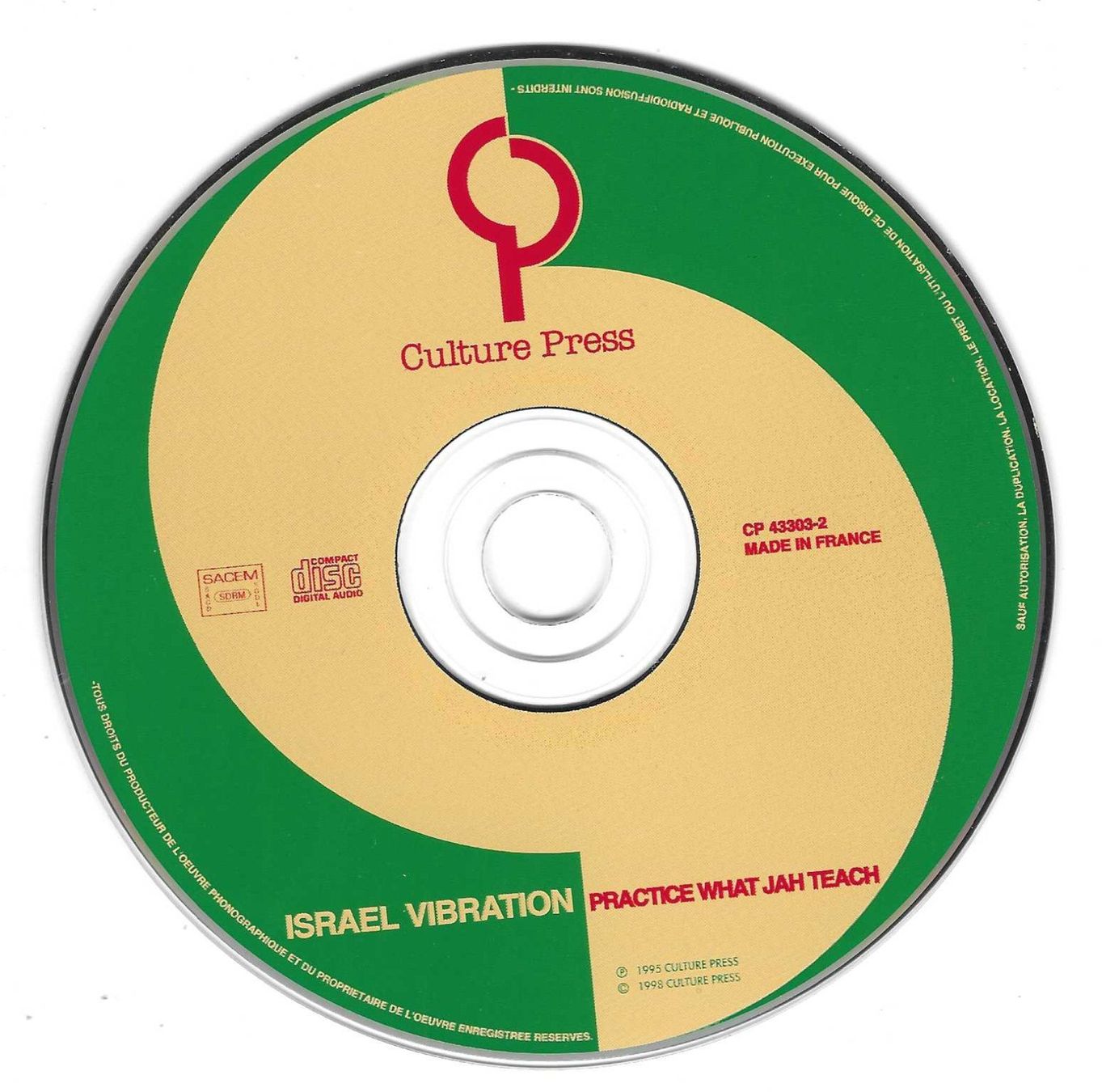 CDs: ISRAEL VIBRATION  -  PRACTICE WHAT JAH TEACH – D'occasion à Bex par Giorgiob 2