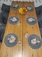 Handgemachte Tischsets und Serviettenringe