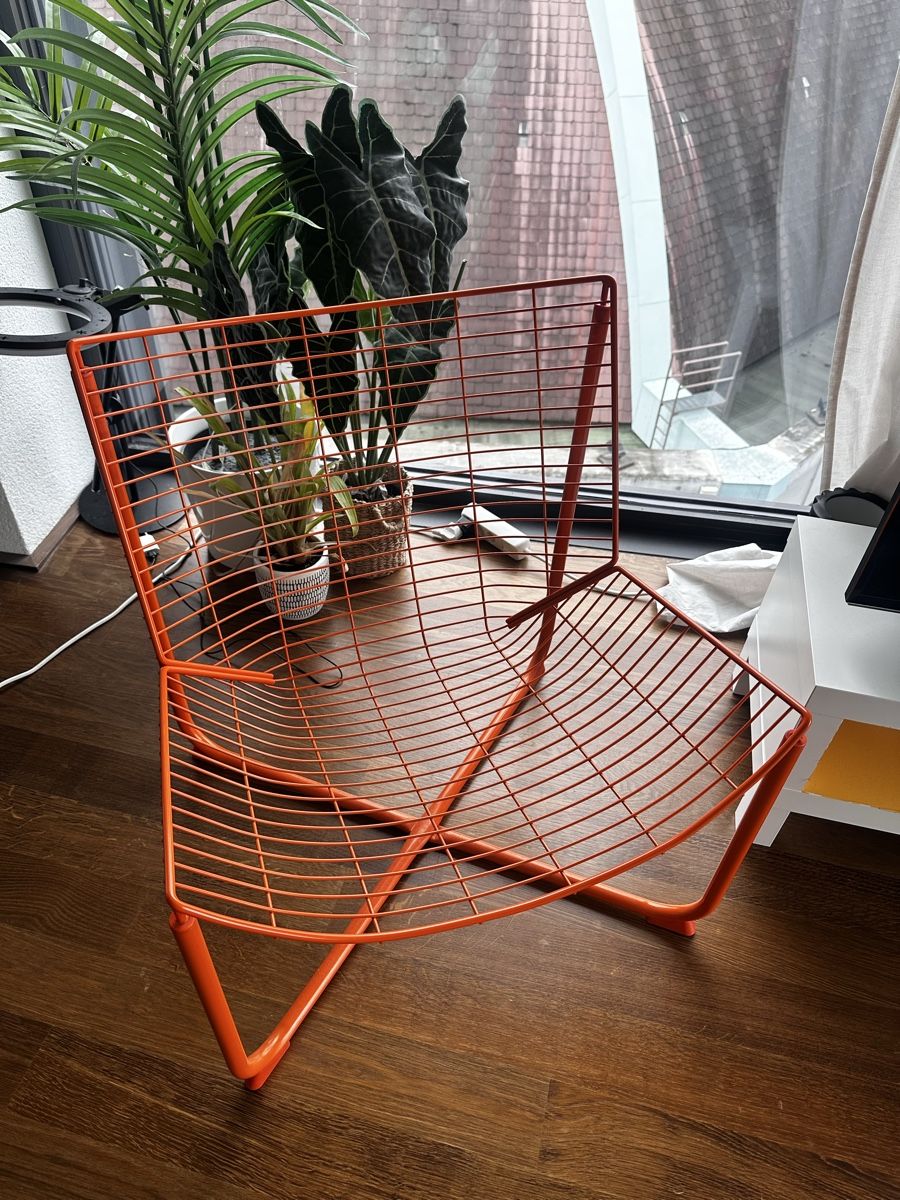 Ikea Poltrone: Cool Orange Wire Chair – Nuovo (secondo la descrizione) da Basel venduto da mai_hw2r