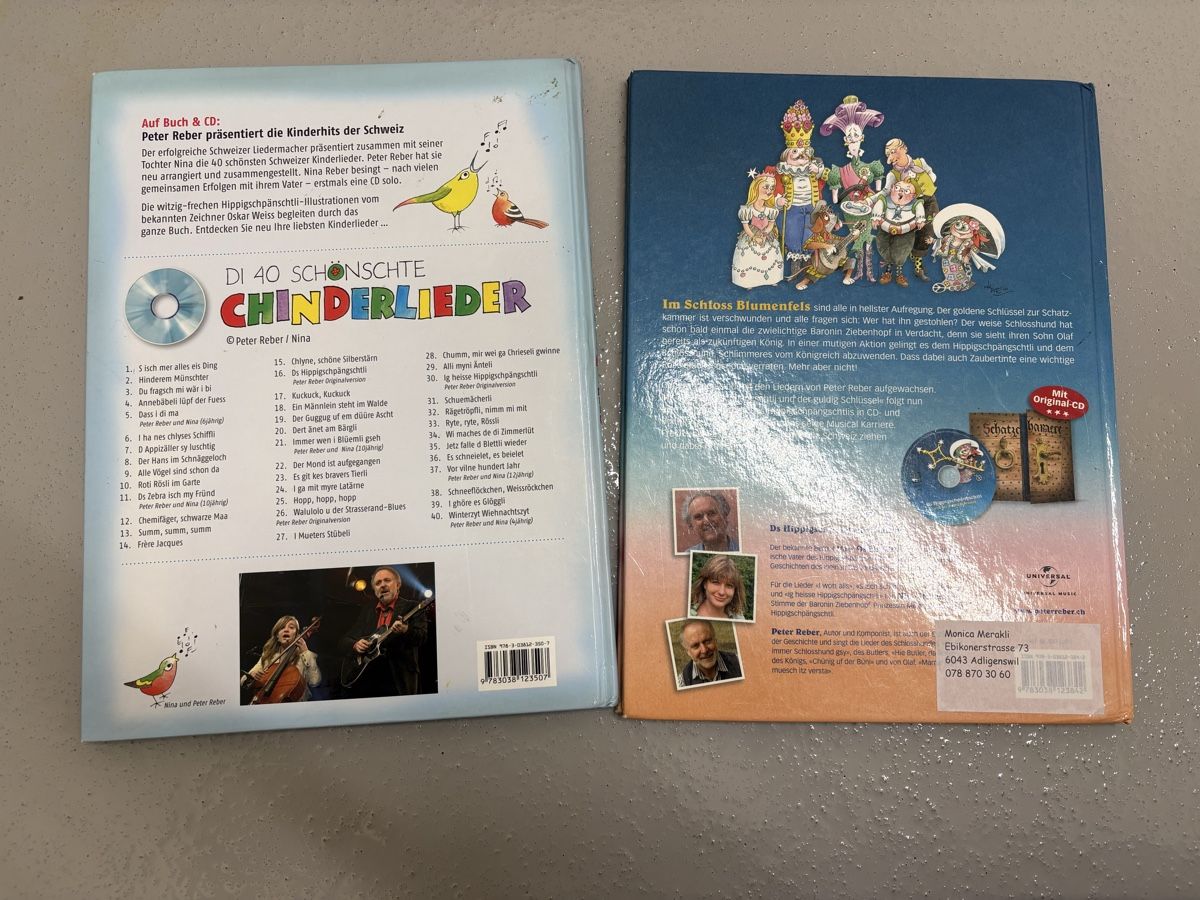 Livres: Peter Reber Chinderlieder Buch ohne CD – D'occasion à Buchrain par Sisi83 1