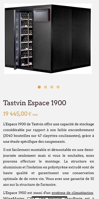 Kühlschrank: Cave à vin grande capacité – Gebraucht aus Collombey von DRADA_M 2