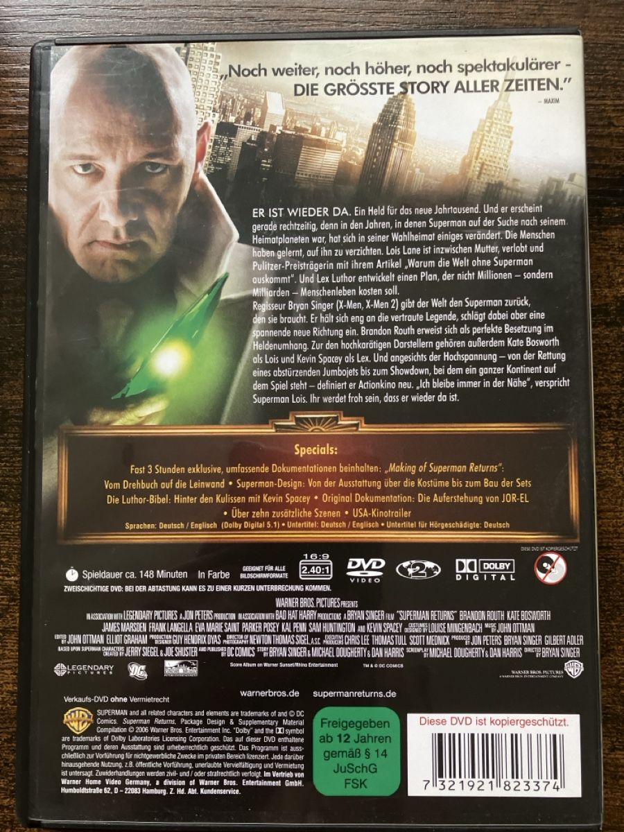Alle DVDs: Superman returns DVD – Gebraucht aus Glarus von Jhuber78 1