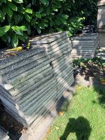 Dalles de jardin béton lavé 50 pces 