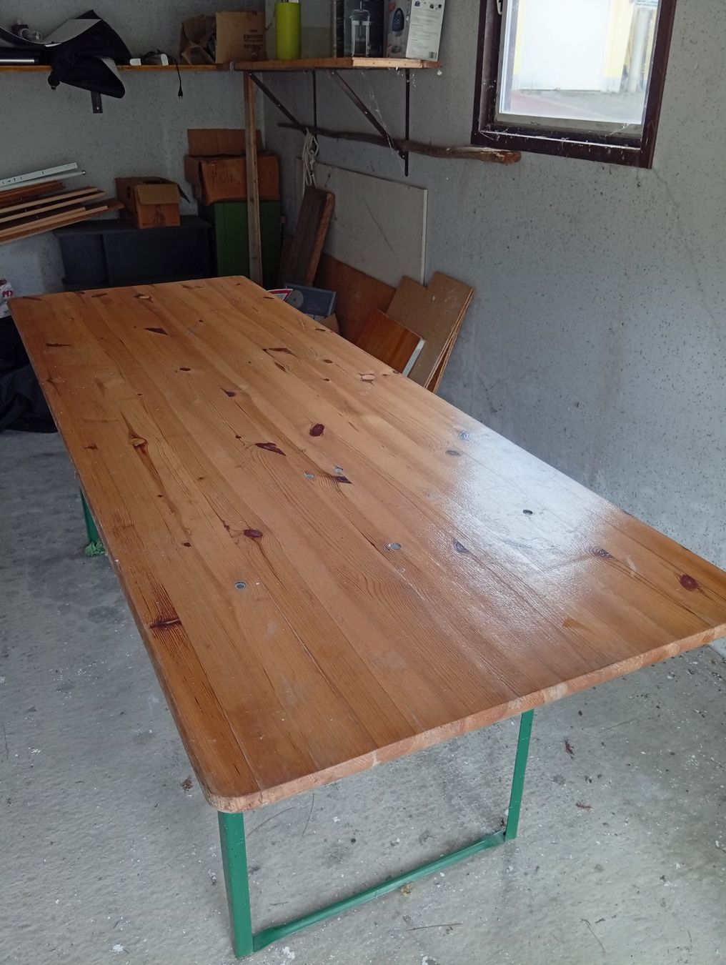 Set di tavolo e panche: Festbank mit extrabreitem Tisch – Usato da kreuzlingen venduto da plutobium 3