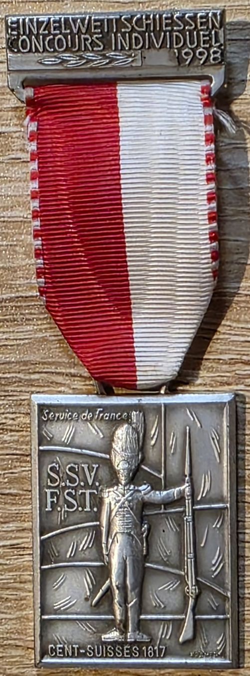 Medaglie: Schweizer Medaille " Einzelwettschiessen " 1998 – Usato da Rohrbach venduto da lod_m58r