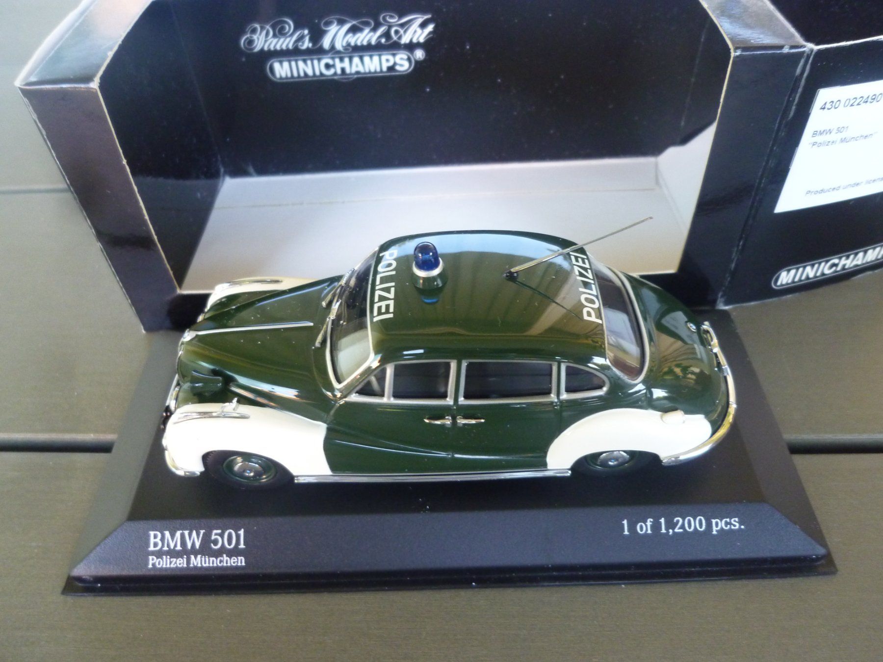 BMW Modellini d'auto: BMW 501 "Polizei München" – Nuovo e nell'imballaggio originale da Flawil venduto da Imperiosud 5