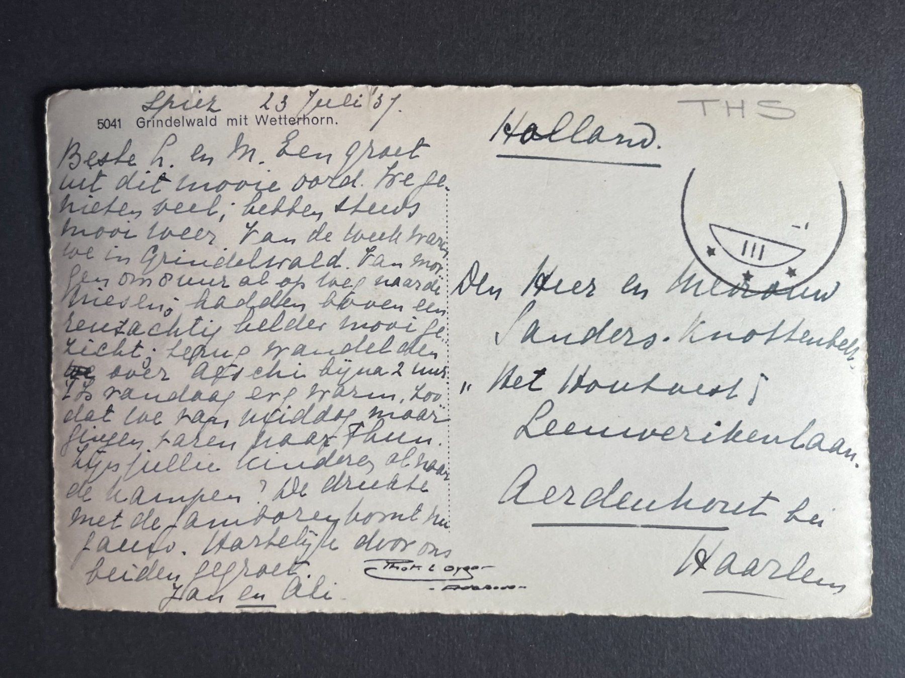 Cartoline postali: Grindelwald mit Wetterhorn – Usato da Steg VS venduto da _vinci_ 1