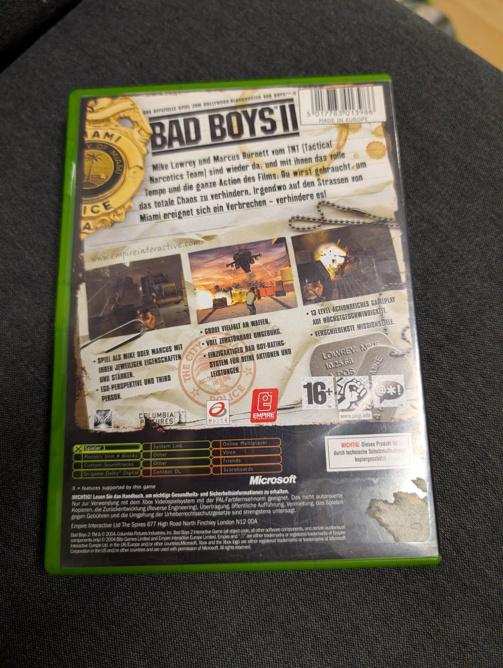 Spiele: Bad Boys II Microsoft Xbox – Gebraucht aus Giubiasco von Ticinerd 1