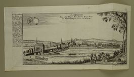 ESSLINGEN AM NECKAR, BADEN-WÜRTTEMBERG, KUPFERSTICH UM 1720