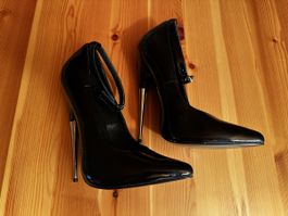 Devious Lackpumps, schwarz, Grösse 37, wie neu! BDSM-Heels