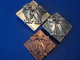 Plaketten Satz 1997 Gold-Silber-Kupfer