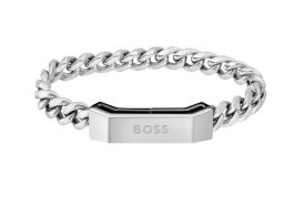 BOSS Armband Schmuck Edelstahl Armschmuck Panzerkette CARTER