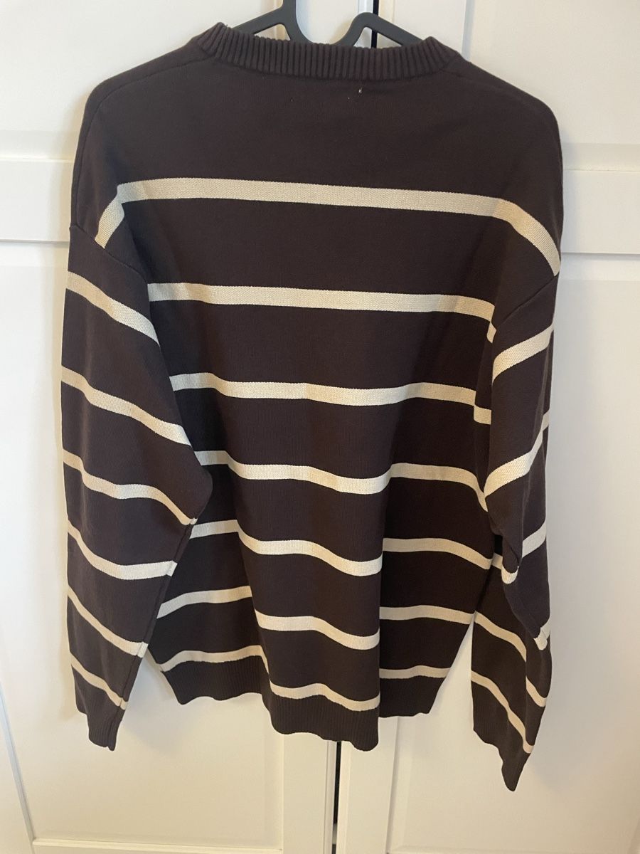 Zara Maglioni & Felpe: Zara Brown & Cream Striped Jumper – Nuovo e nell'imballaggio originale da Rüschlikon venduto da IDOULA 1
