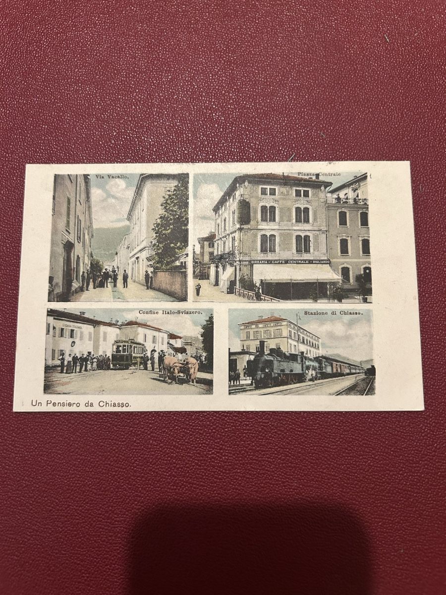 Cartoline postali: Un Pensiero da Chiasso 1903, Tram – Usato da Breganzona venduto da Milesbo