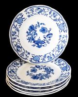 Thun 1794 / Carlsbad Czech 5 Teller Zwiebelmuster assiettes
