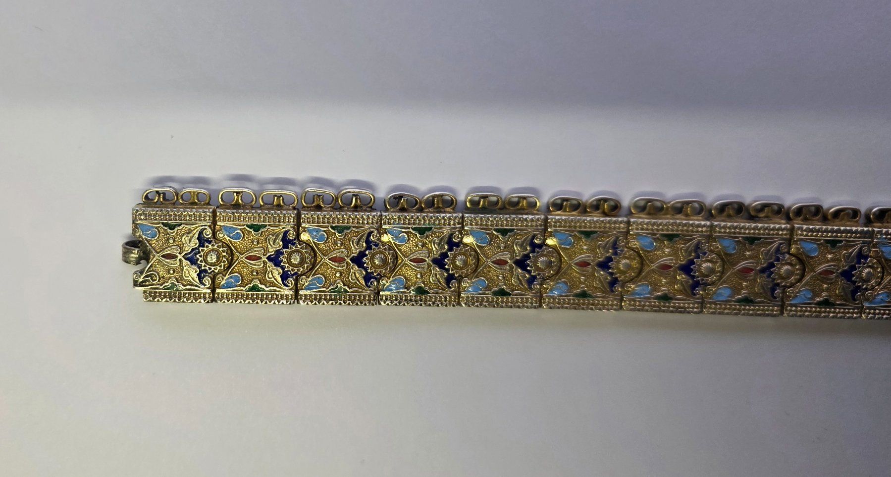 Bracciali & Braccialetti: Armband 900er Silber mit feiner Emaillearbeit 60,4 Gramm – Usato da Zürich venduto da spin23 2