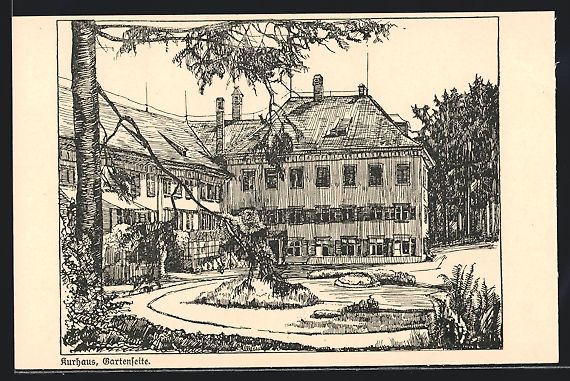 Cartoline postali: AK Herisau, Kurhaus, Gartenseite – Usato da Berlin venduto da bartko-reher