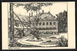 AK Herisau, Kurhaus, Gartenseite