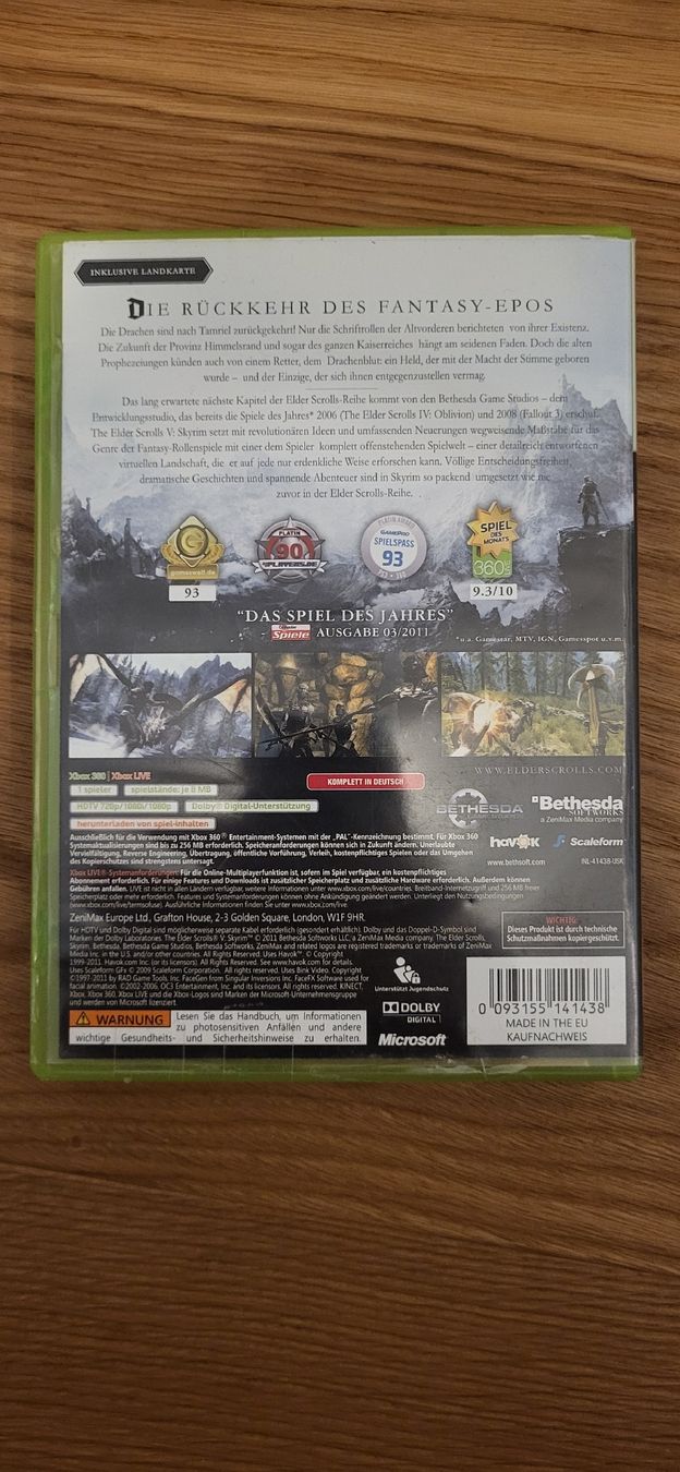 Microsoft Giochi: Xbox 360 Skyrim – Usato da Münsingen venduto da Heroism2010 1
