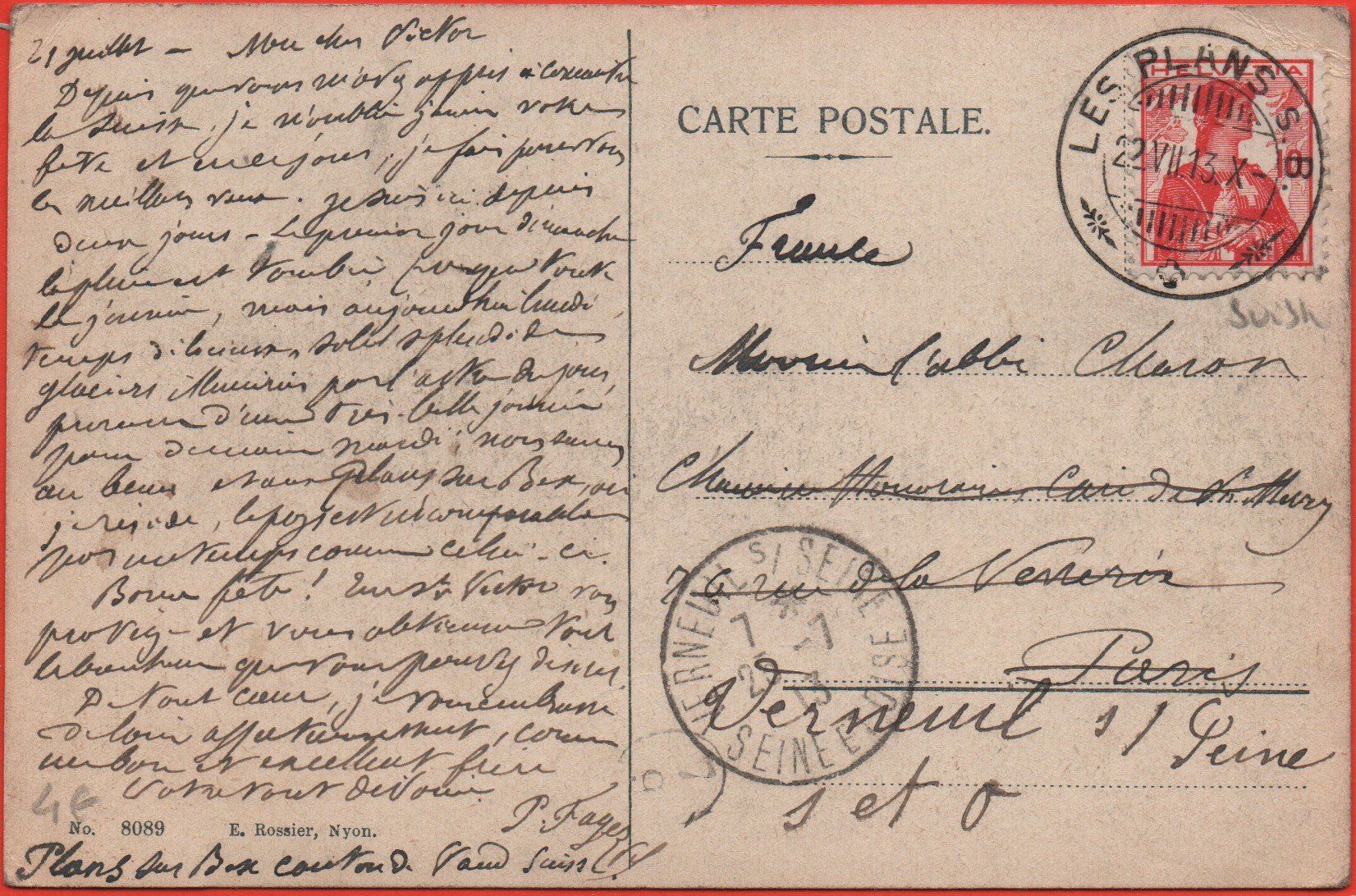 Cartes postales: GRYON La gare – D'occasion à Jona par philajona 1