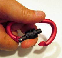 NEUER Karabiner mit Gewindesicherung Gr. 80 mm