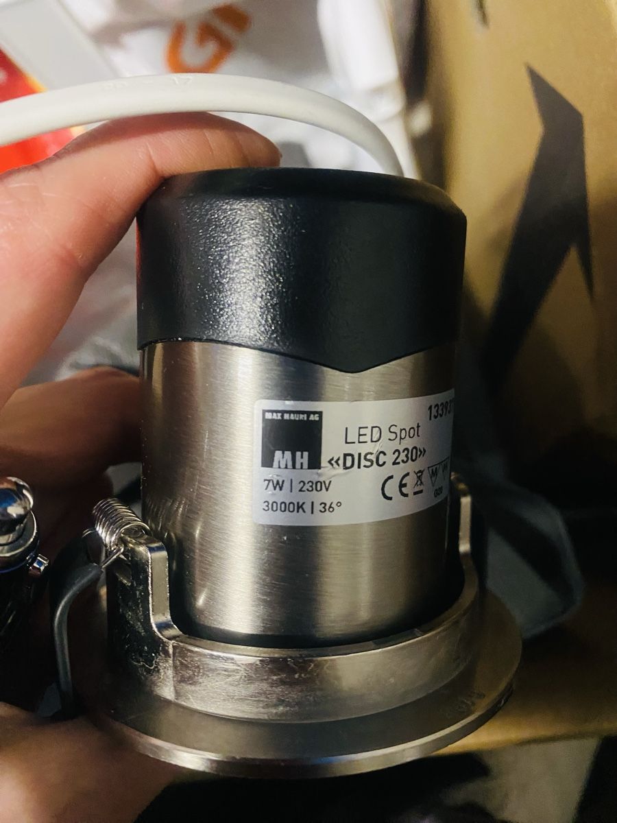 Lampadari & plafoniere: LED Einbaustrahler - Max M. AG DISC 230 7 W neue – Nuovo (secondo la descrizione) da Rorschacherberg venduto da LUXUS24 1