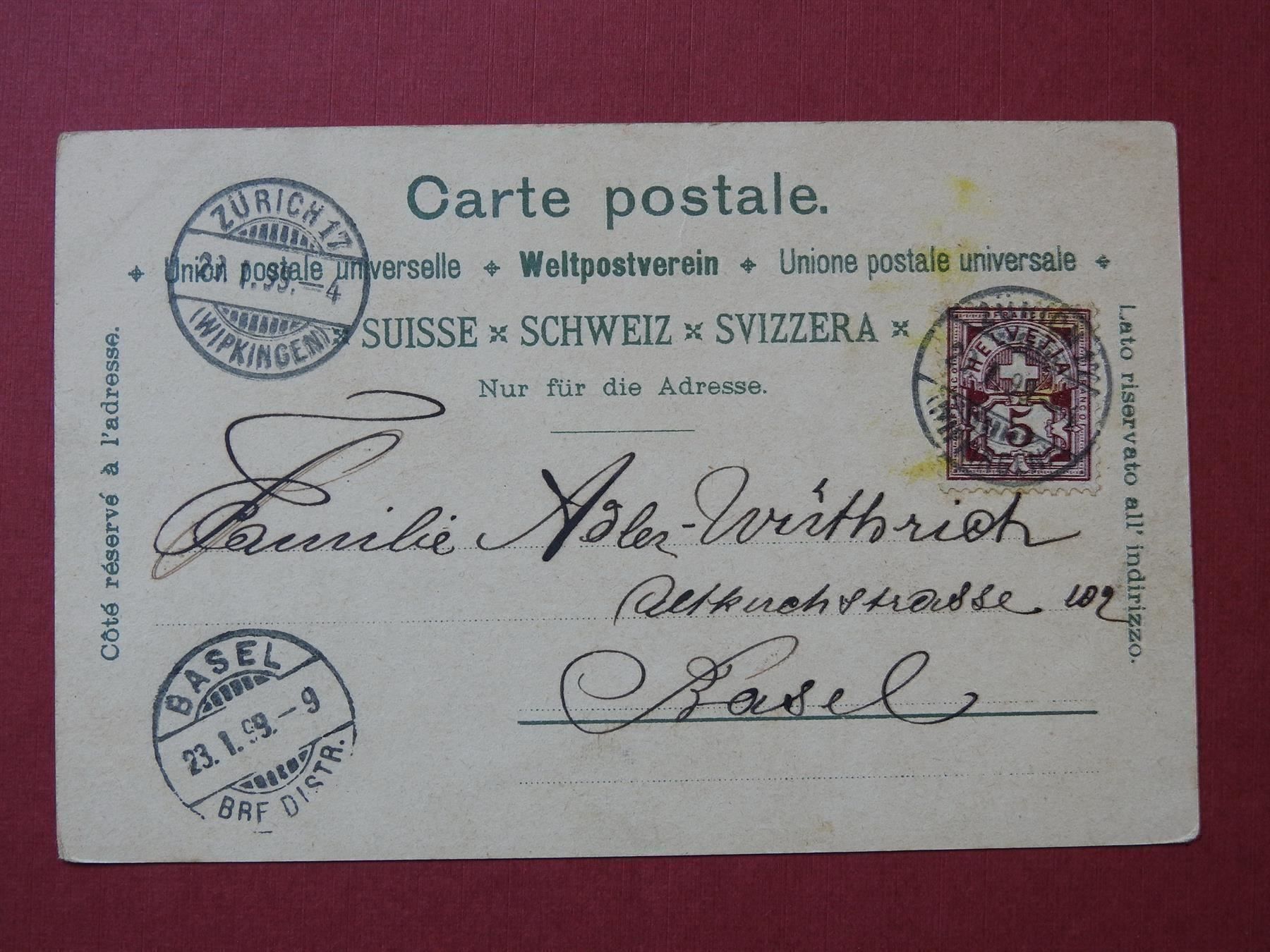 Cartoline postali: Gruss aus Glarus – Usato da Rain venduto da 999-800-K 1