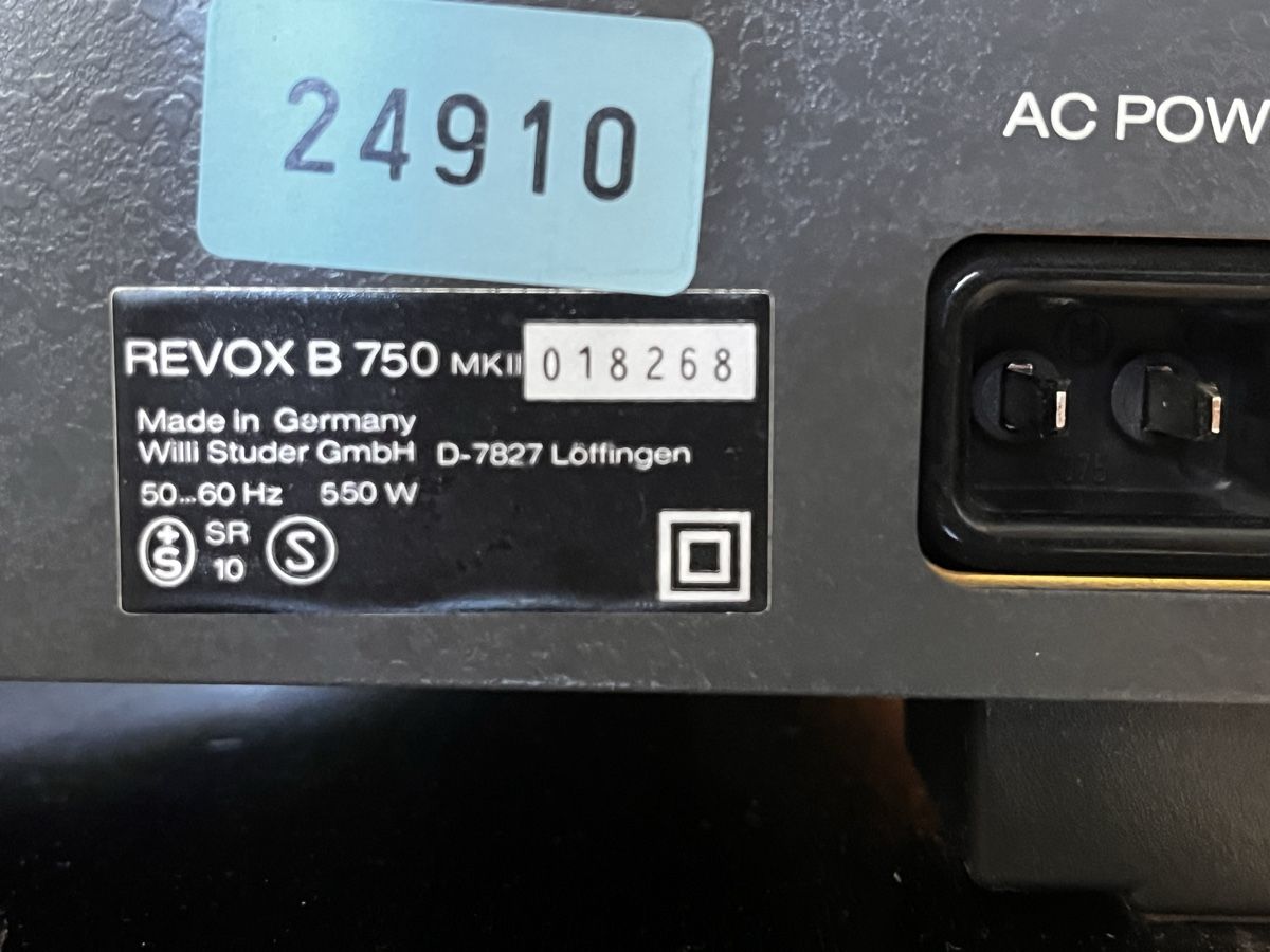 Revox Amplificatori: Revox B 750 MK II – Usato da Riehen venduto da viejos 3