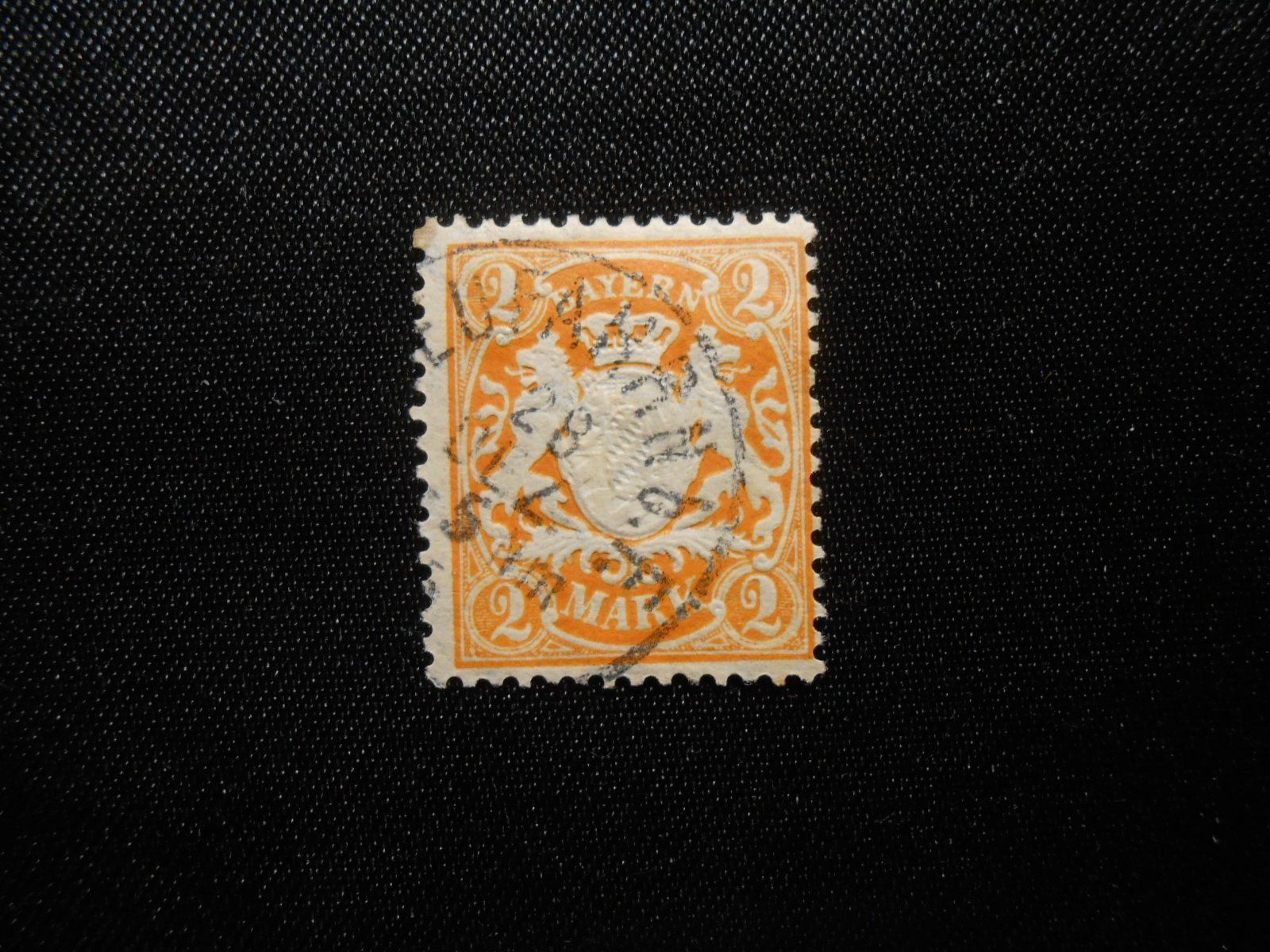 Tutti i francobolli: D Mi 6  2M - Bayern - 1890 – Usato da Hallwil venduto da pkaiser44 1