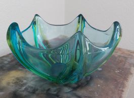 Murano-Glasschale mit organischem Design, 1960/70er