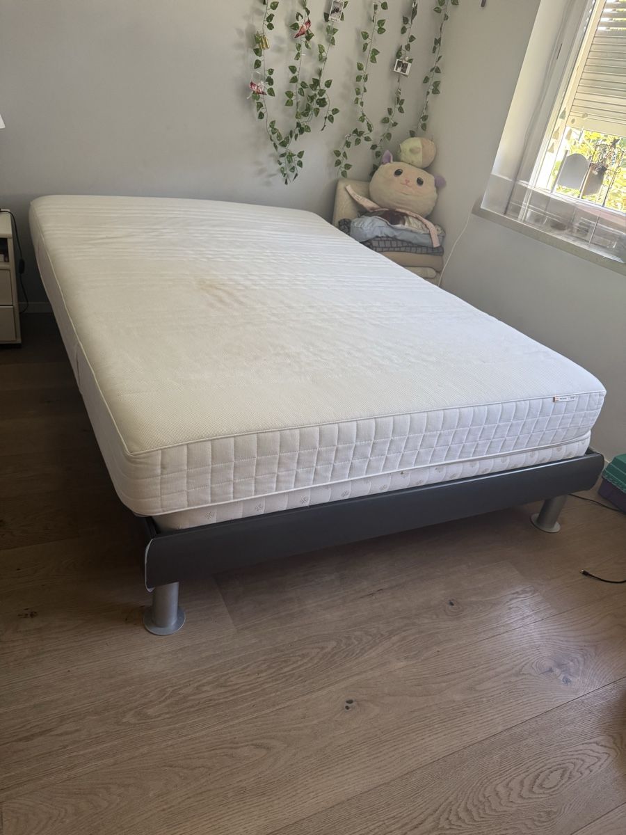 Betten: FREE- Double bed frame with mattress gray used condition – Gebraucht aus Herrliberg von ara_kh6w