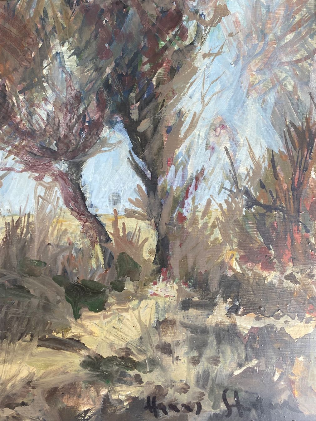 Dipinti: Hanns Studer - Waldlandschaft von 1948 – Usato da Basel venduto da bigmbh 2