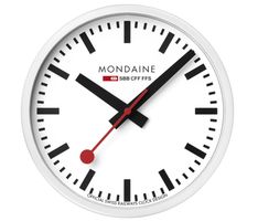 Mondaine SBB Wanduhr 25 cm (Bahnhofsuhr)
