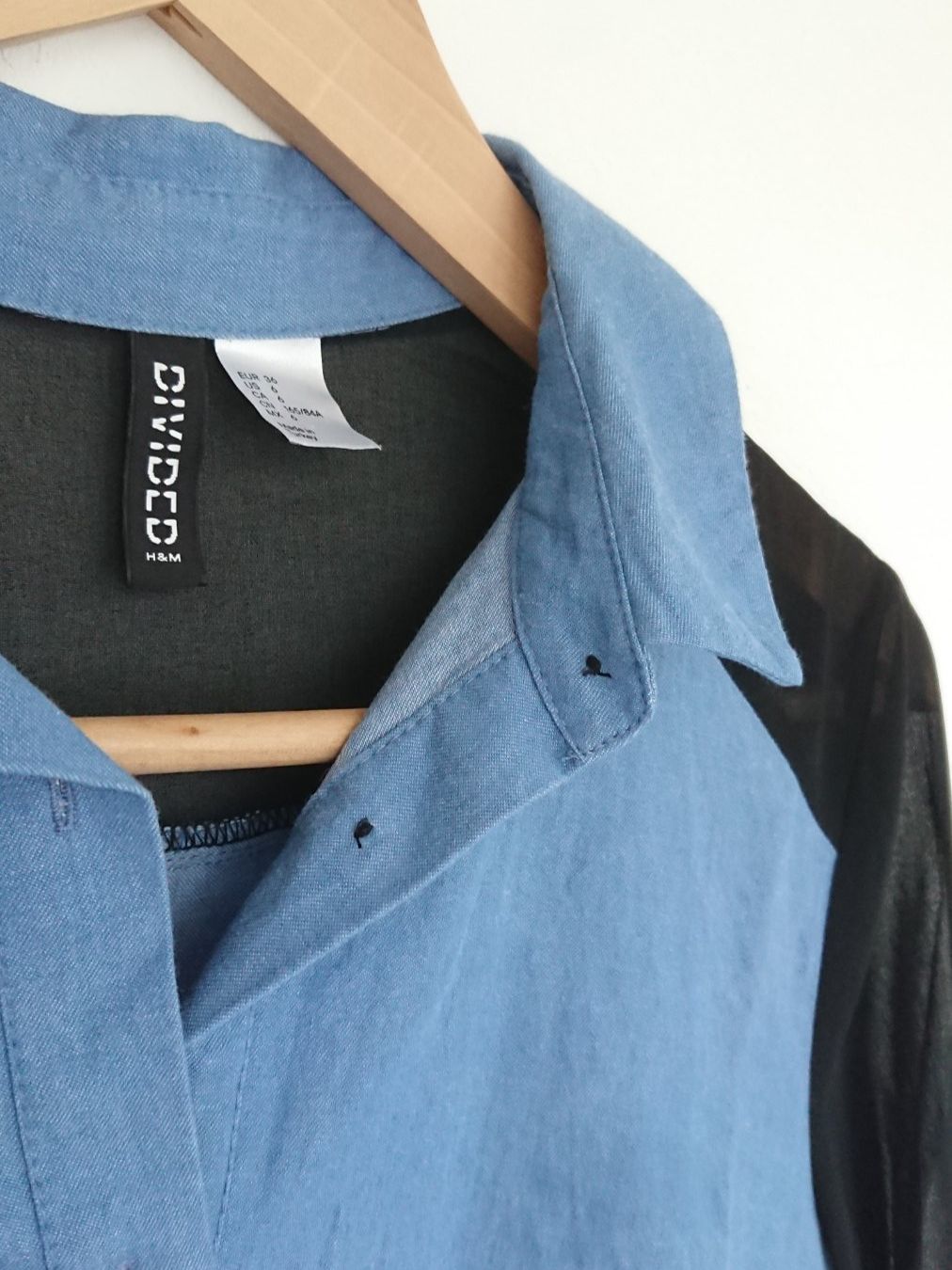 H&M Camicette: Damen Bluse Gr. S 36 H&M Blau Schwarz – Usato da Hallau venduto da CHACLA 1