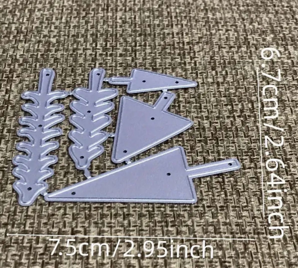 Schablonen: 5x Tannen / Weihnachtsbaum - Stanzschablone – Neu und originalverpackt aus Frenkendorf von jazzplatten 1