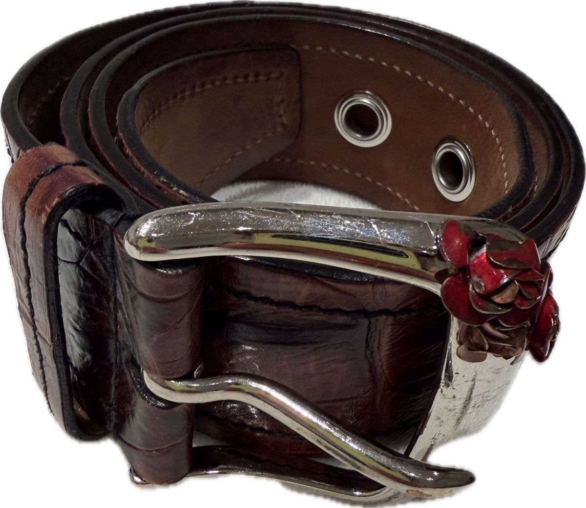 Gürtel: Miu Miu Gürtel braun Leder 90 cm – Gebraucht aus Basel von Peonia2010