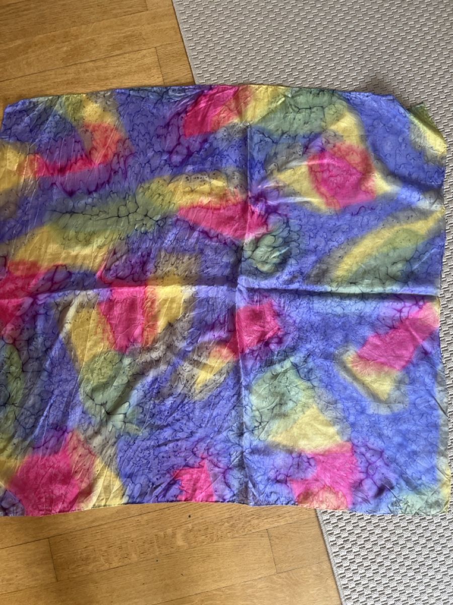 Foulard & Sciarpe: Seidentuch Batik, bunt  – Usato da Solothurn venduto da Bobesch08