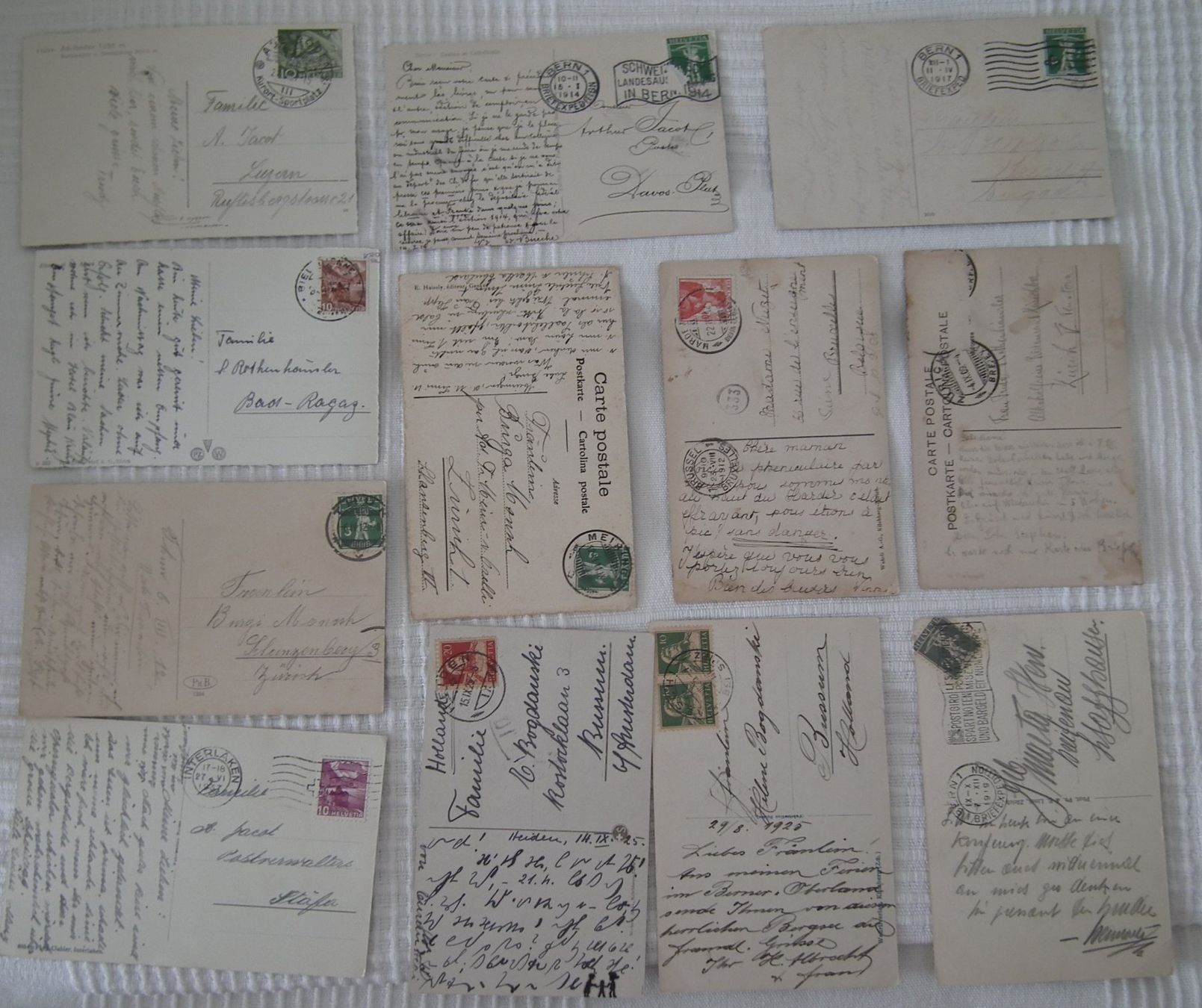 Cartoline postali: Ansichtskarten Schweiz   spezielle  Posten von 33 Stk – Usato da Kriens venduto da WULLU99 3