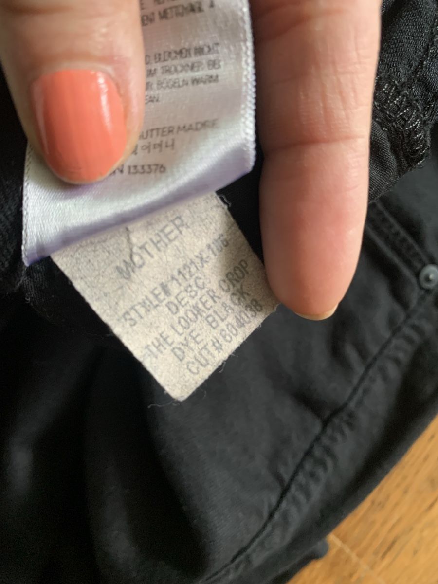 Jeans: Mother schwarz jeans – Usato da Zürich venduto da Nikuska32 5