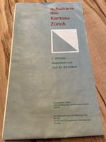 Schulkarte Kanton Zürich, Prof. Dr. Ed. Imhof, Top Zustand!