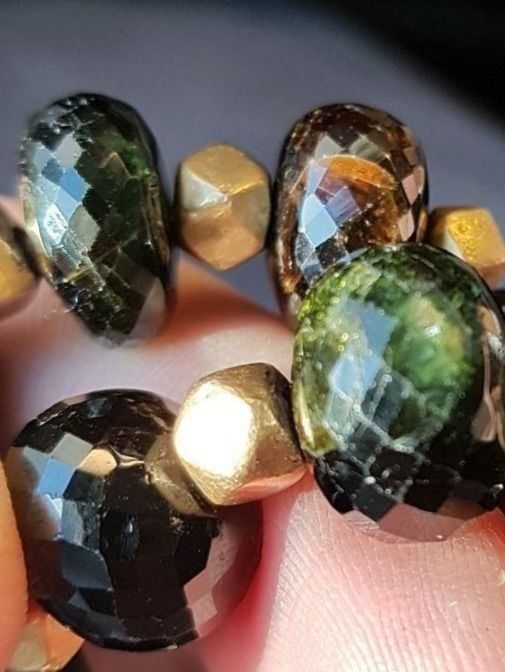 Catenine: Wunderschöne Turmalin Kette mit Gold – Nuovo (secondo la descrizione) da Unterägeri venduto da Altgoldschmuck 3