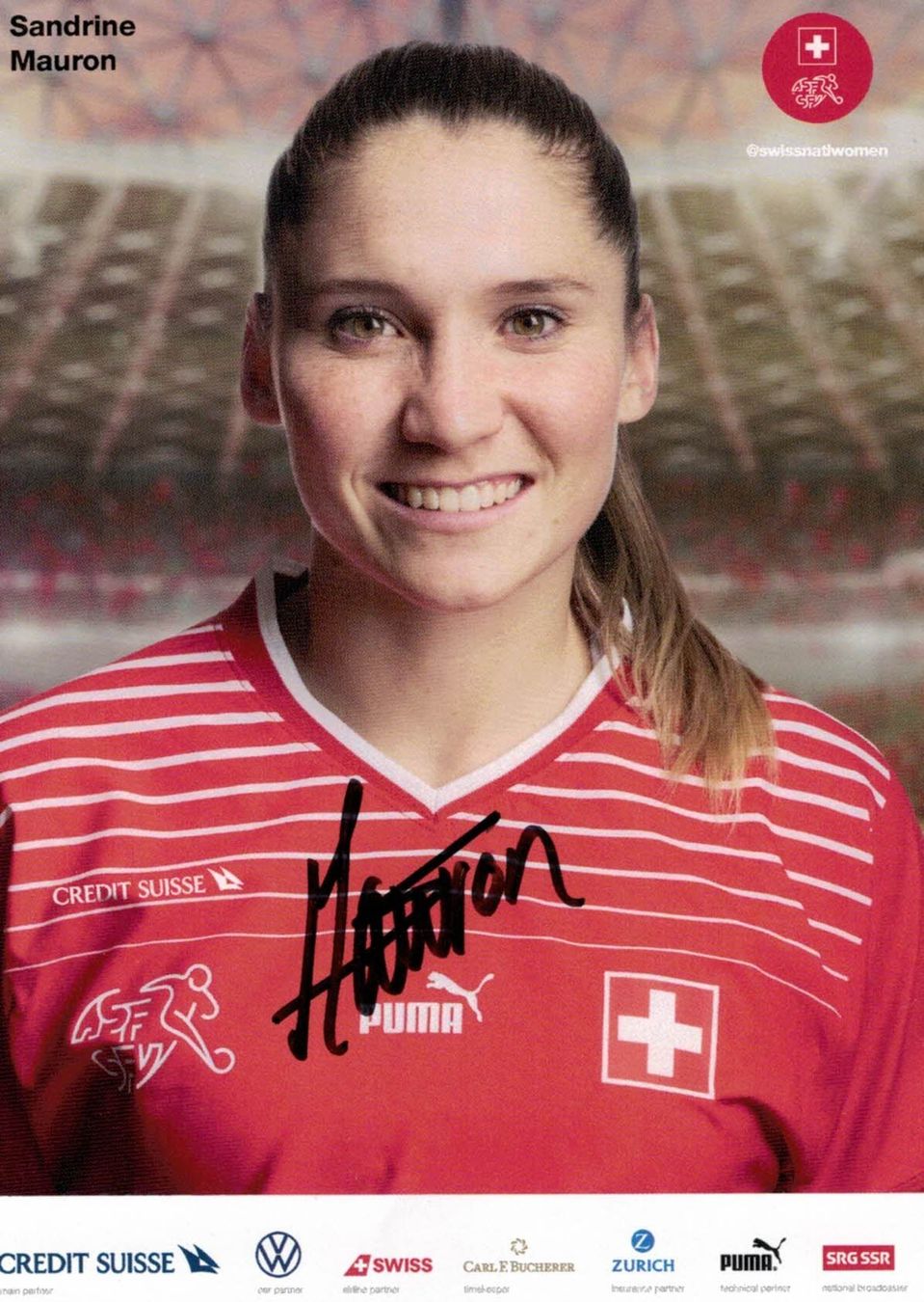 Autogramme: Sandrine Mauron Autogramm handsigniert Schweiz 2022 SELTEN – Neu (gemäss Beschreibung) aus Thalwil von JogaB0nito