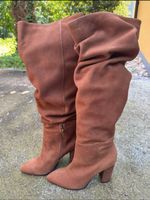 Formentini Brown Suede Heeled Boots - Size 38 - New! 48