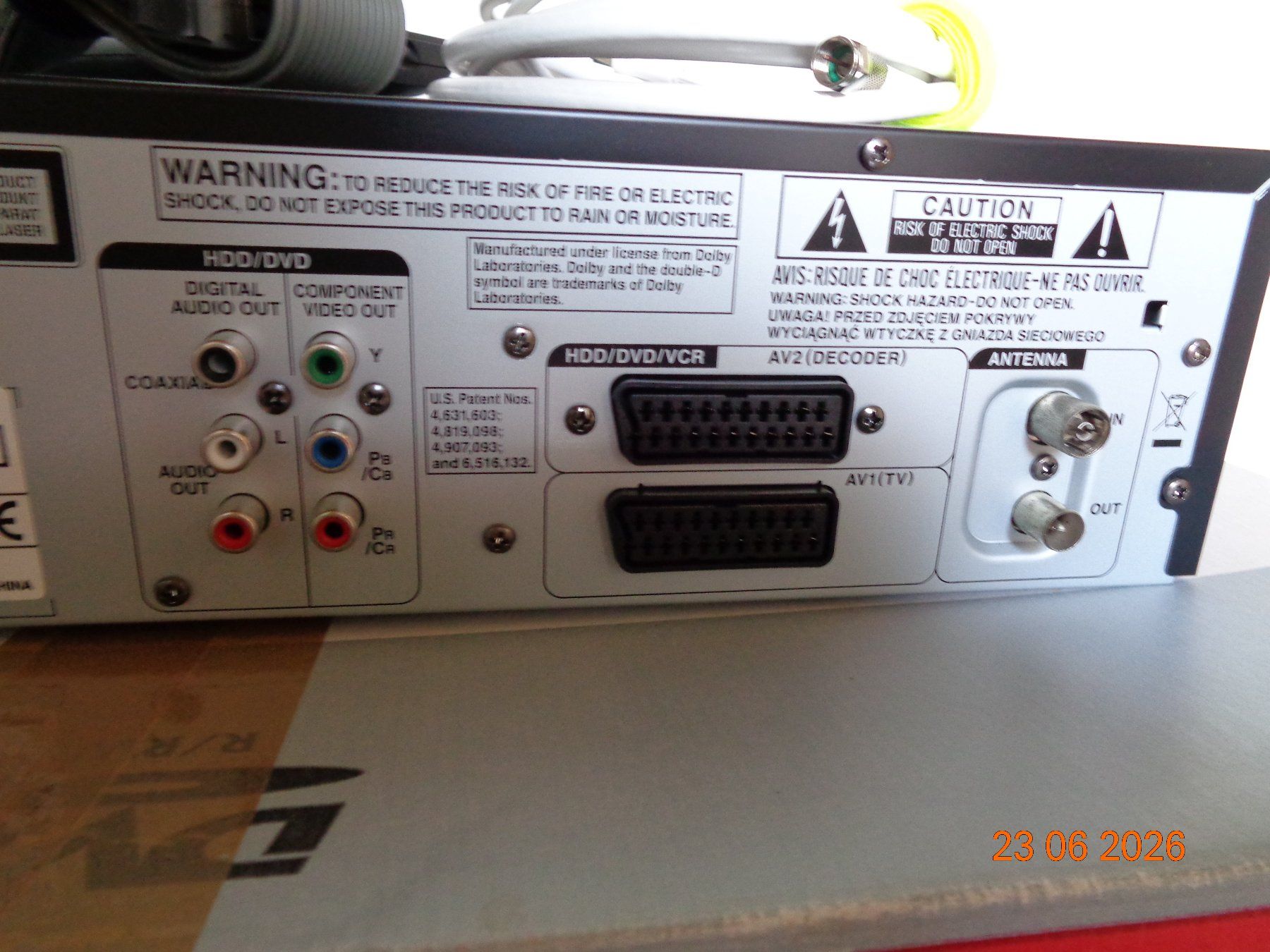 Toshiba Lettore multimediale & Streamer: Toshiba HDD/VCR/DVD Recorder – Usato da Wiesendangen venduto da Gullfoss 5