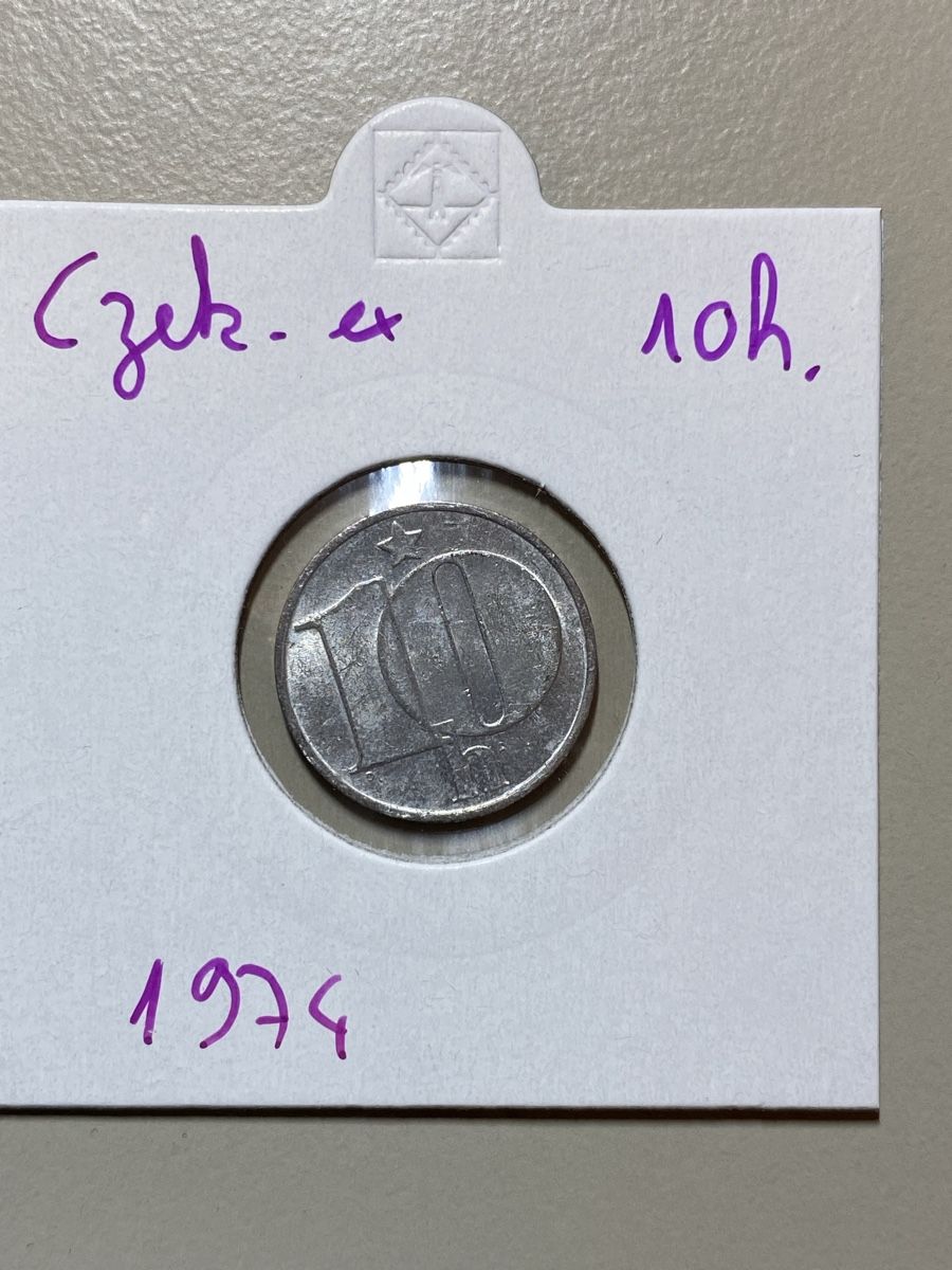 Tutti le monete: Ex Czek - 10 h - 1974 – Usato da Payerne venduto da Mike1682