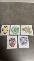 Lot de 5 stickers Marvel - Super héros! Avec crystaux Swarov