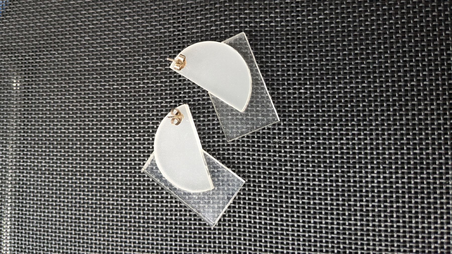 Orecchini pendenti & Orecchini a lobo: Designer Ohrringe aus Plexiglas – Usato da Basel venduto da cla_qrg5 3