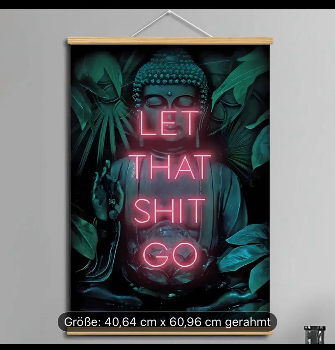 Foto & Immagini: Buddha Poster "Let that shit go" – Nuovo e nell'imballaggio originale da Oberurnen venduto da jasmin2fel 1