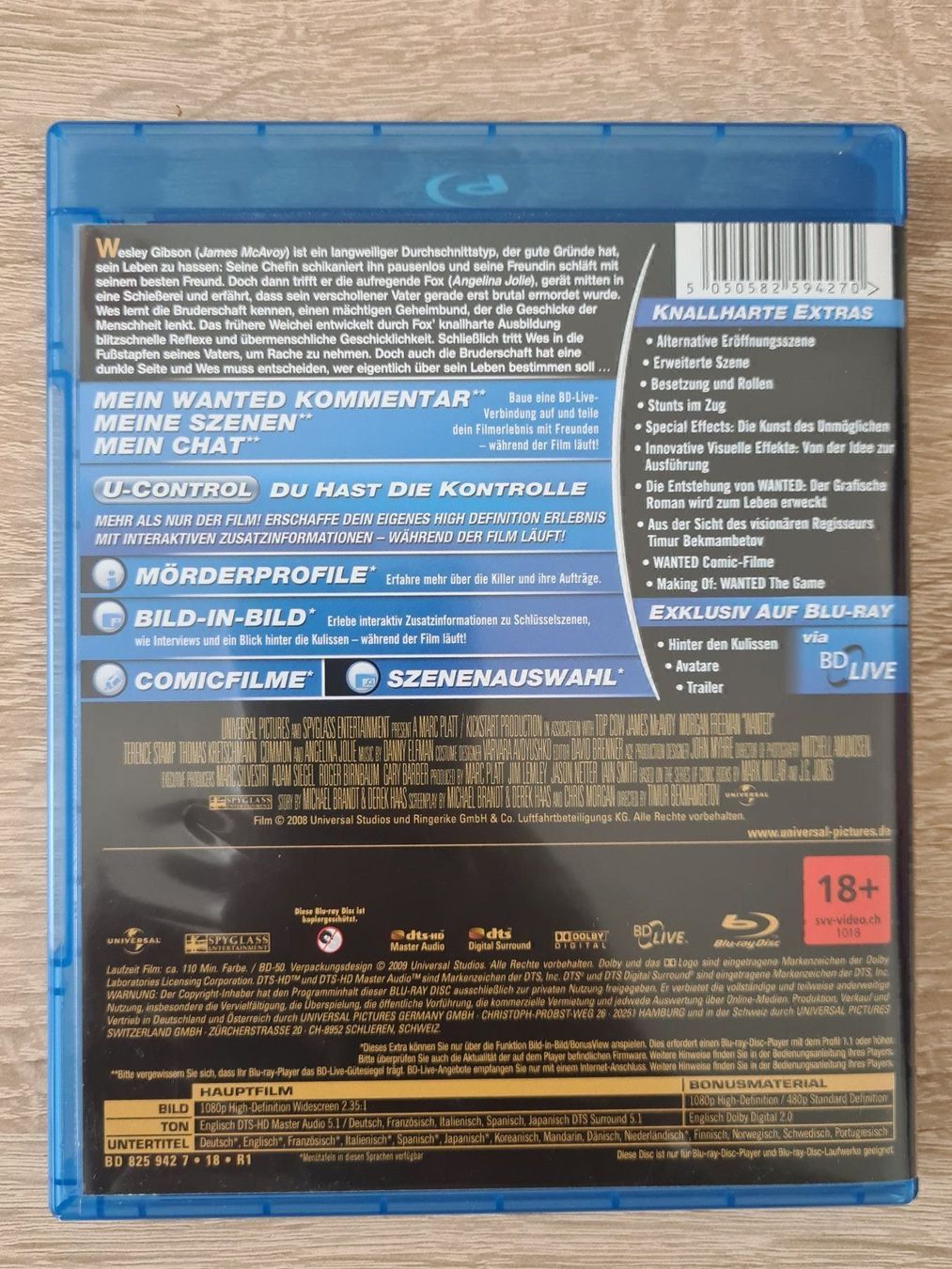 Tutti i DVDs: Wanted (Blu-ray) – Usato da Carouge GE venduto da Franllo 1